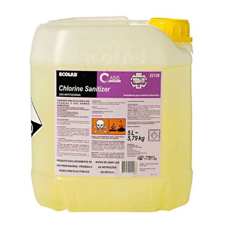 OC Chlorine Sanitizer Desinfetante (hipoclorito de sódio) para