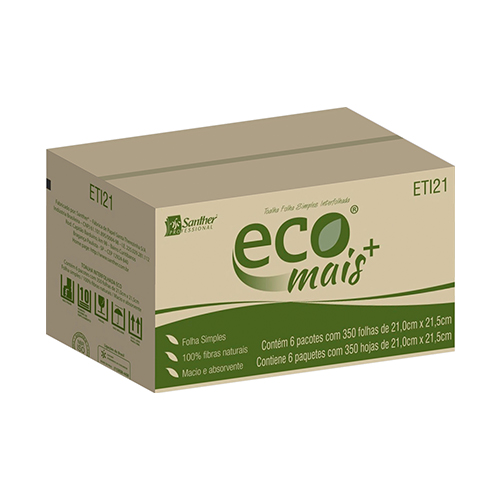 ETI21 - Eco® Toalha Folha Simples Interfolhada