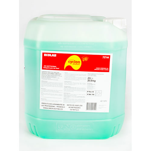 CyclonAmoniacal - 20 litros - Multiuso - Detergente para uso geral com alto poder de remoção de gordura