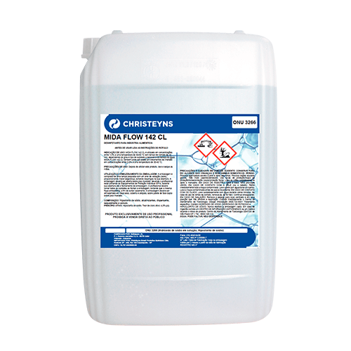 Mida Flow 142CL - 20L - Desinfetante alcalino clorado