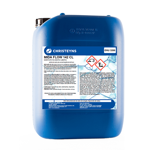 Mida Flow 142 CL - 50L - Desinfetante alcalino clorado